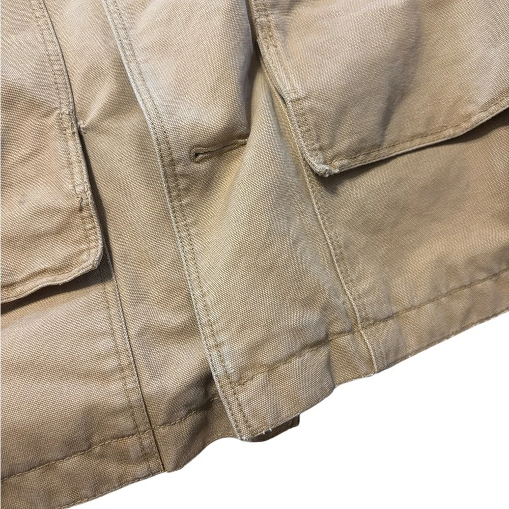 Vintage 90s Barn Coat J. Crew Men's Brown Chore Field Jacket Grunge Distress